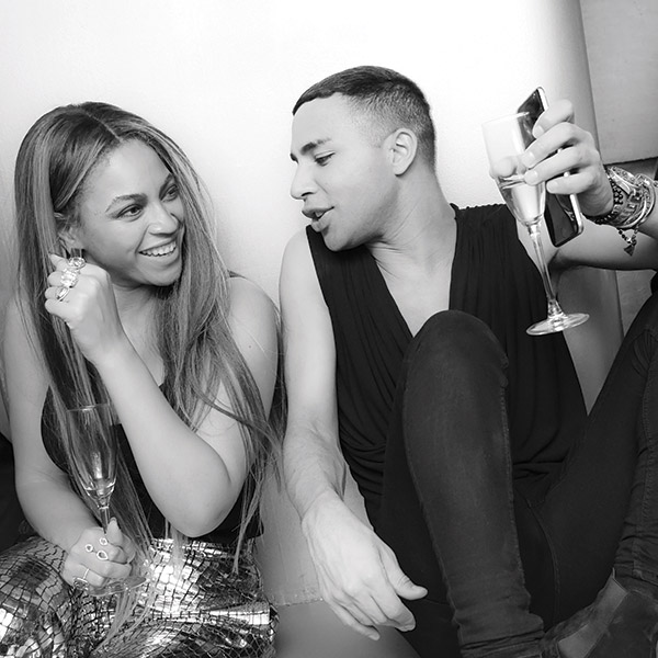 Rousteing with Beyoncé at the Met Gala After-Party he and Balmain hosted (Credit: Imaginechina)